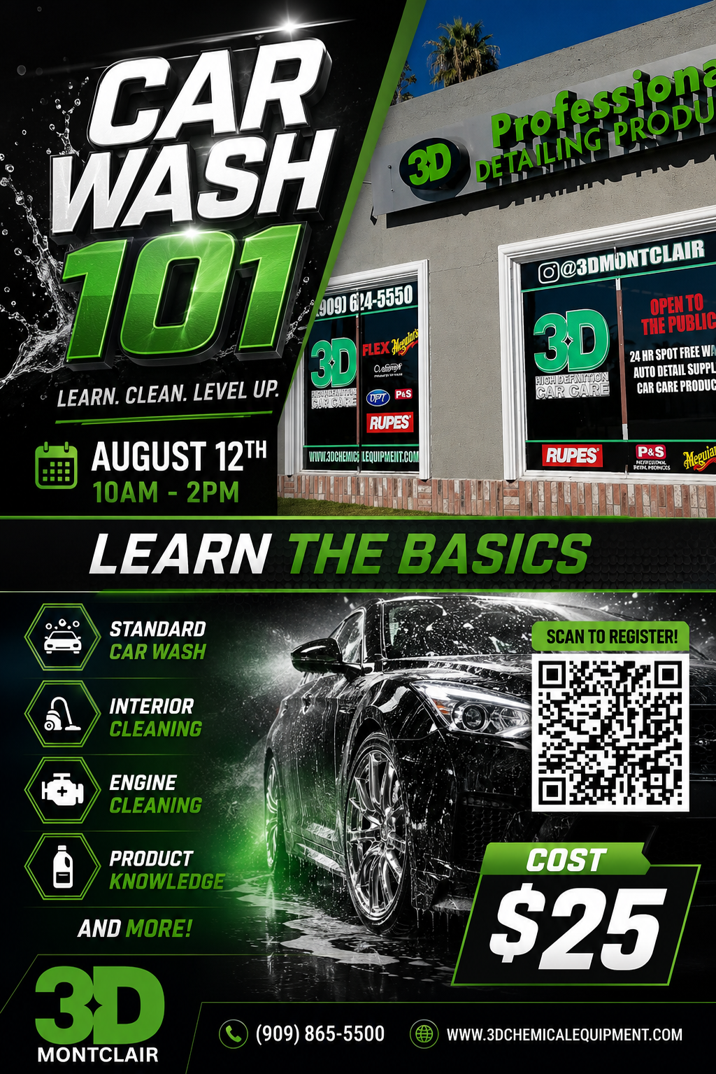 3D CAR WASH  101   DEMO  MONTCLAIR