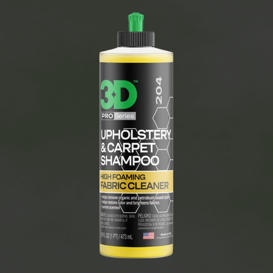 3D CAR CARE 3D UPHOLSTERY & CARPET SHAMPOO