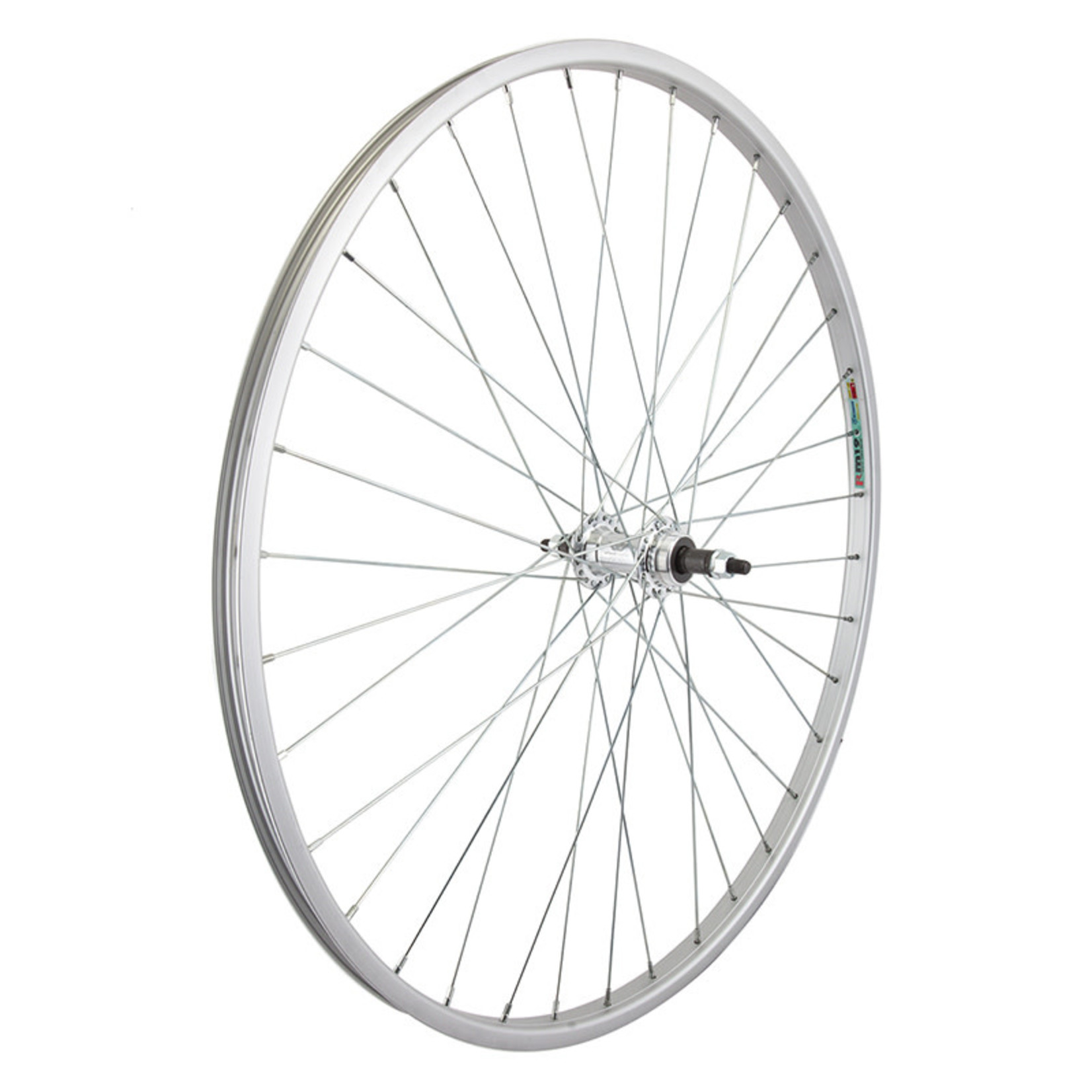 27" Rear Wheel Alloy Road Single Wall FW BO Silver 126mm 14g