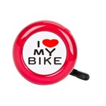 I Love My Bike Bell Red
