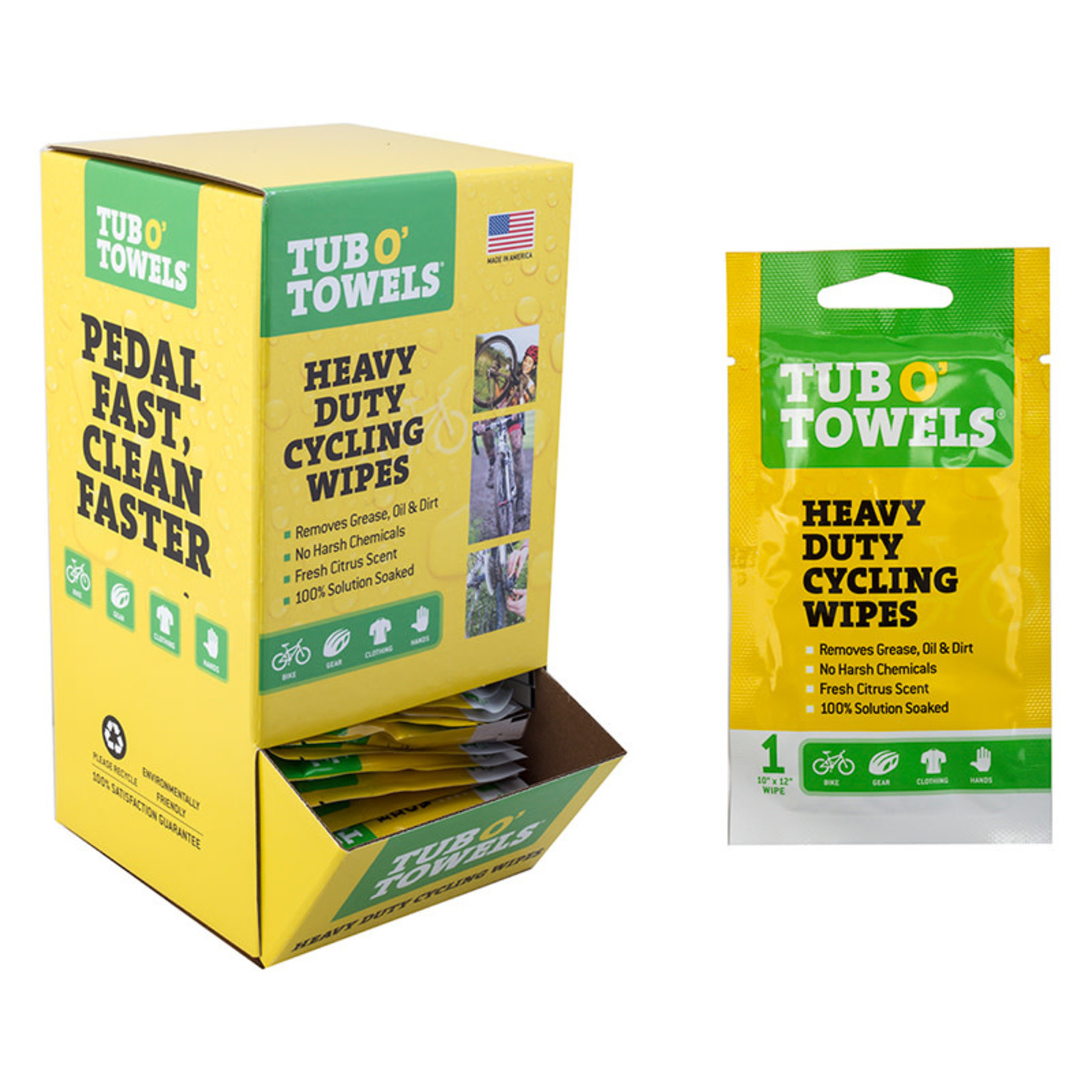 Heavy Duty Cycling Wipe ( 1 - 10" x 12" Wipe )