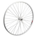 700c/29" Alloy Hybrid/Comfort Single Wall Front Wheel QR Stainless Spokes Silver