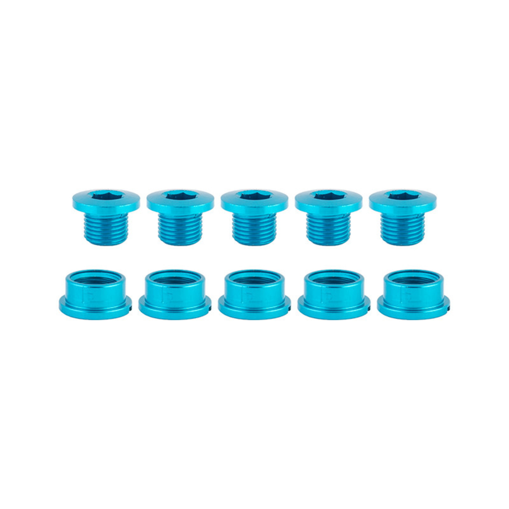 Single Speed Chainring Bolts Alloy Blue