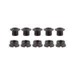 Single Speed Chainring Bolts Alloy Black