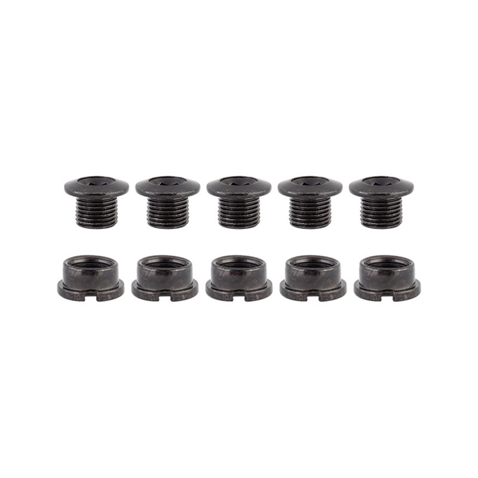 Single Speed Chainring Bolts Alloy Black