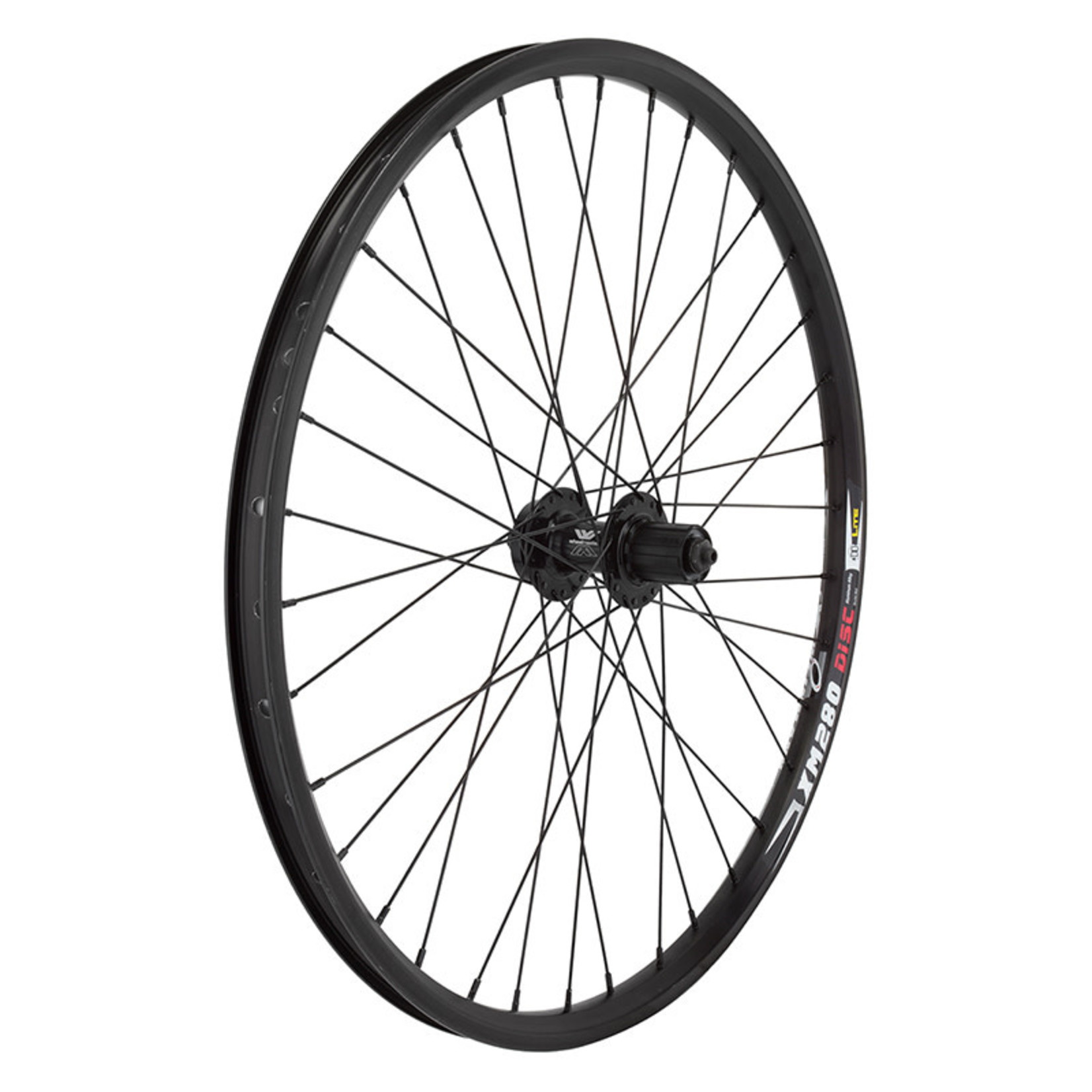 26" Alloy Mountain Disc Double Wall Rear Wheel 8-10s Cass 135mm QR Black