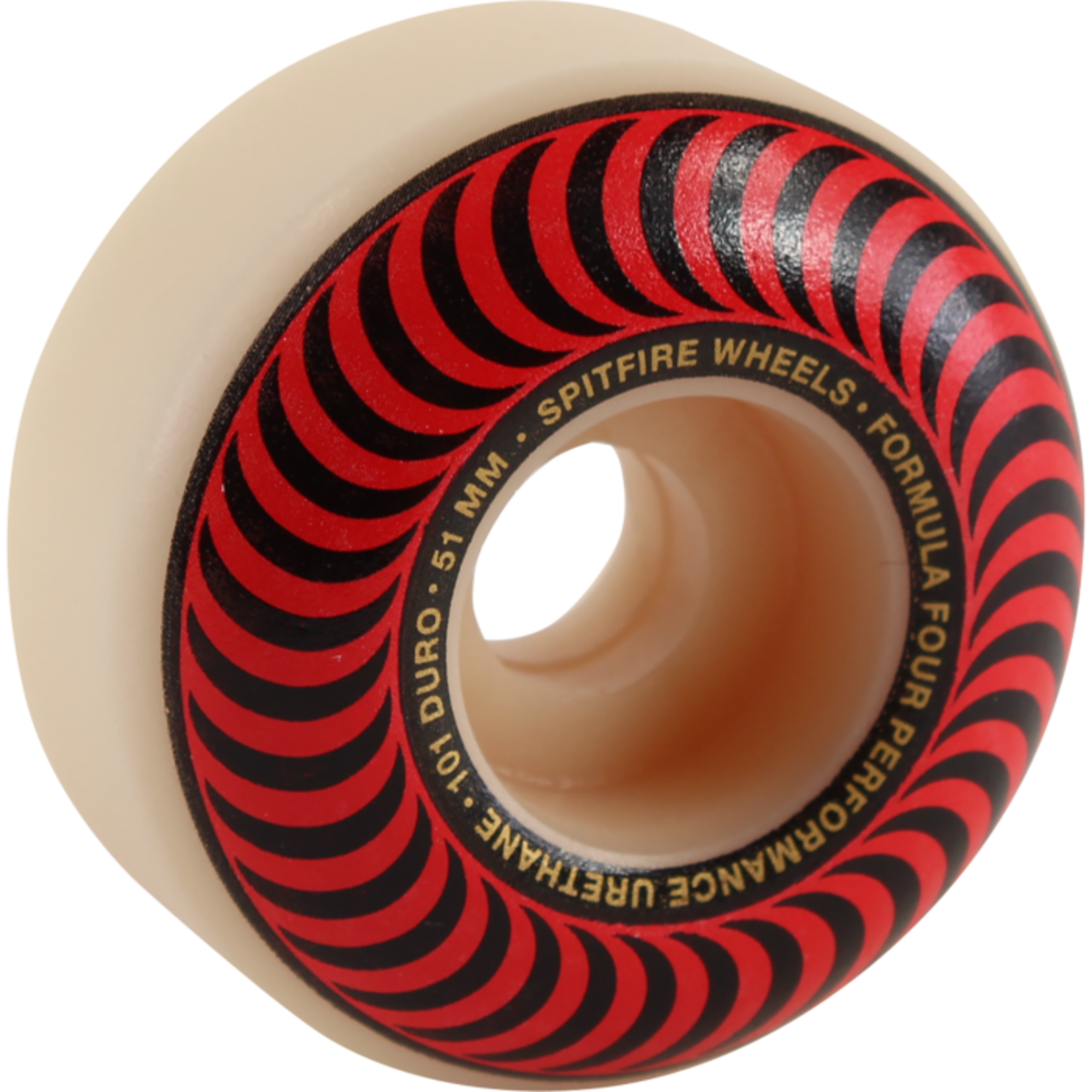 Spitfire SF F4 101a CLASSIC SWIRL 51mm WHT W/RED