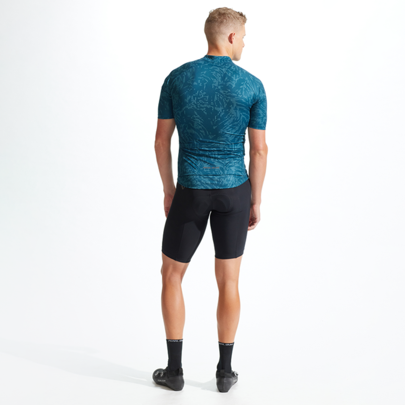 Mens Attack Jersey - Ocean Blue Hatch Palm