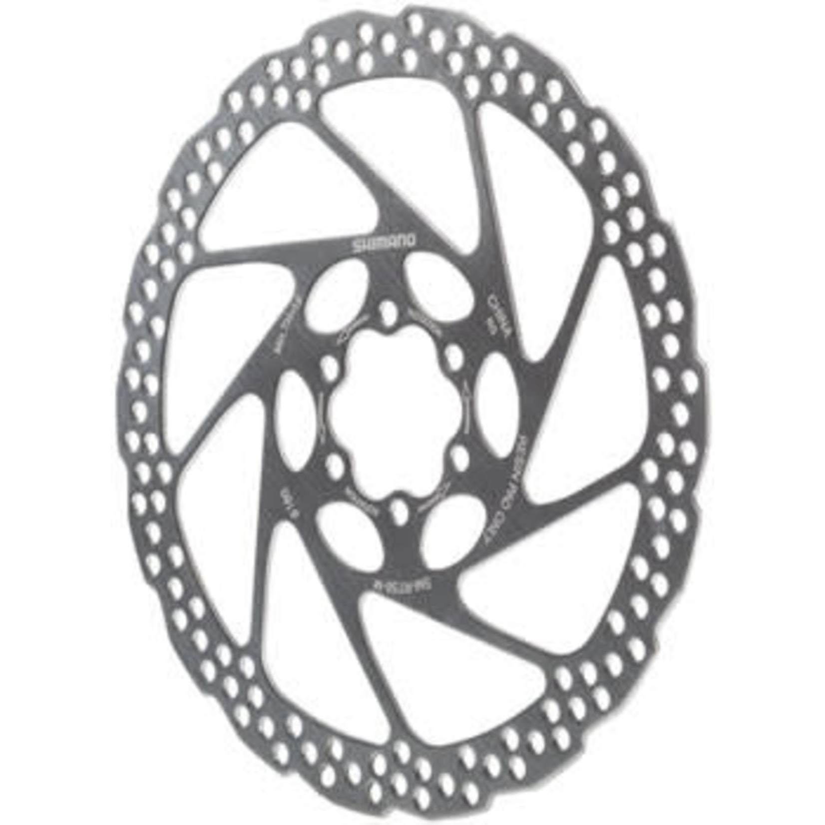 Shimano Shimano Deore SM-RT56-M Disc Brake Rotor - 180mm, 6-Bolt, For Resin Pads Only, Silver