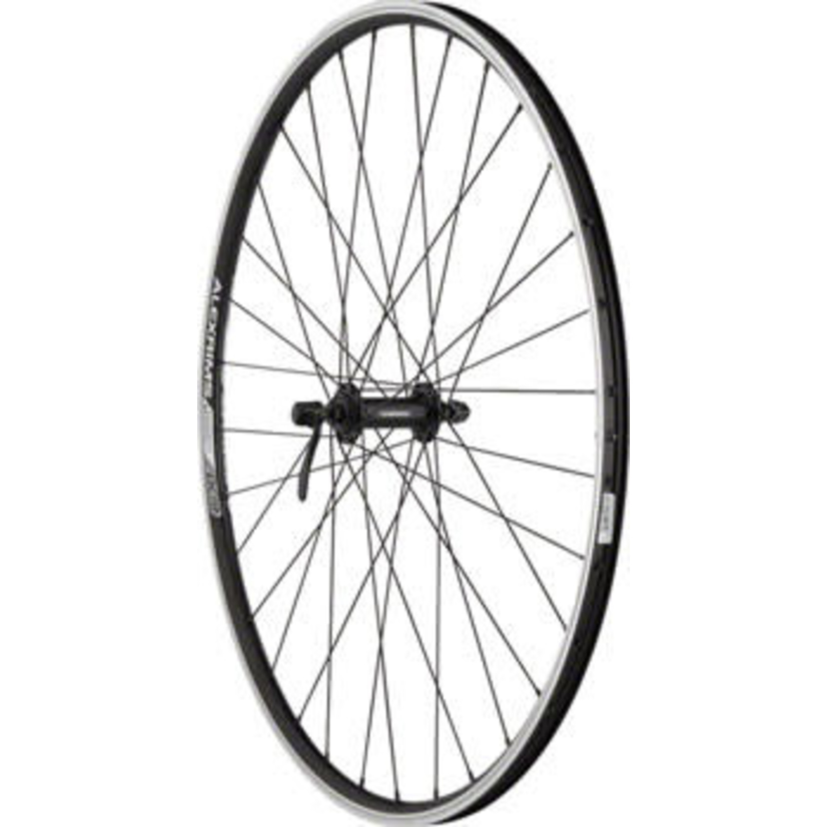 Quality Wheels Quality Wheels Value Double Wall Series Front Wheel - 700, QR x 100mm, Rim Brake, Black, Clincher