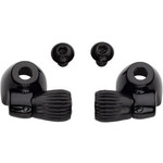 Downtube Housing Stops with Barrel Adjusters Black