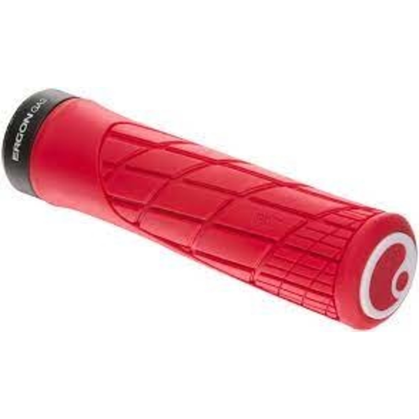 Ergon Ergon Ga2 Fat  Grips- Risky Red Lock - On