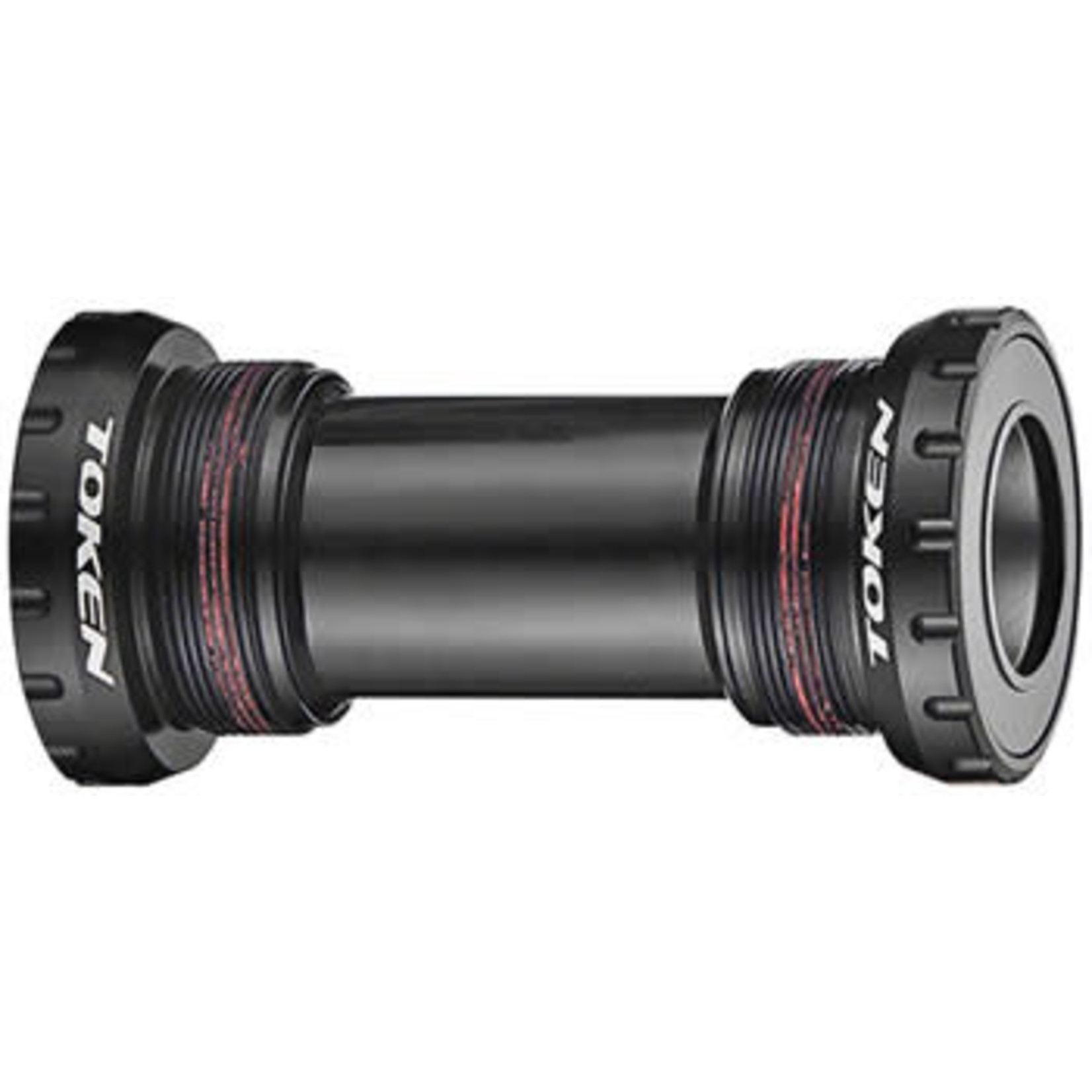TK878 Threaded Bottom Bracket - English, Shimano HollowTech II, Black
