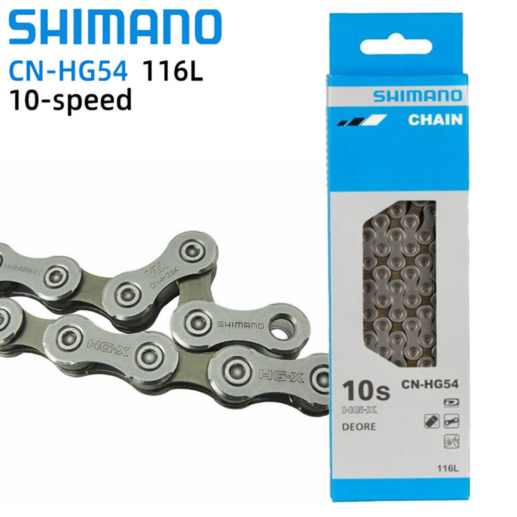 Cadena Bicicleta Shimano Deore Hg-54 10vel. Hg-x 116l