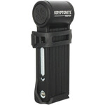 Keeper Mini Folding Lock - Includes Bracket, Black