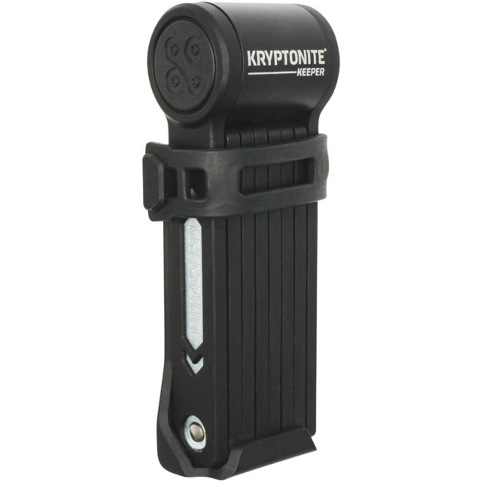 Keeper Mini Folding Lock - Includes Bracket, Black