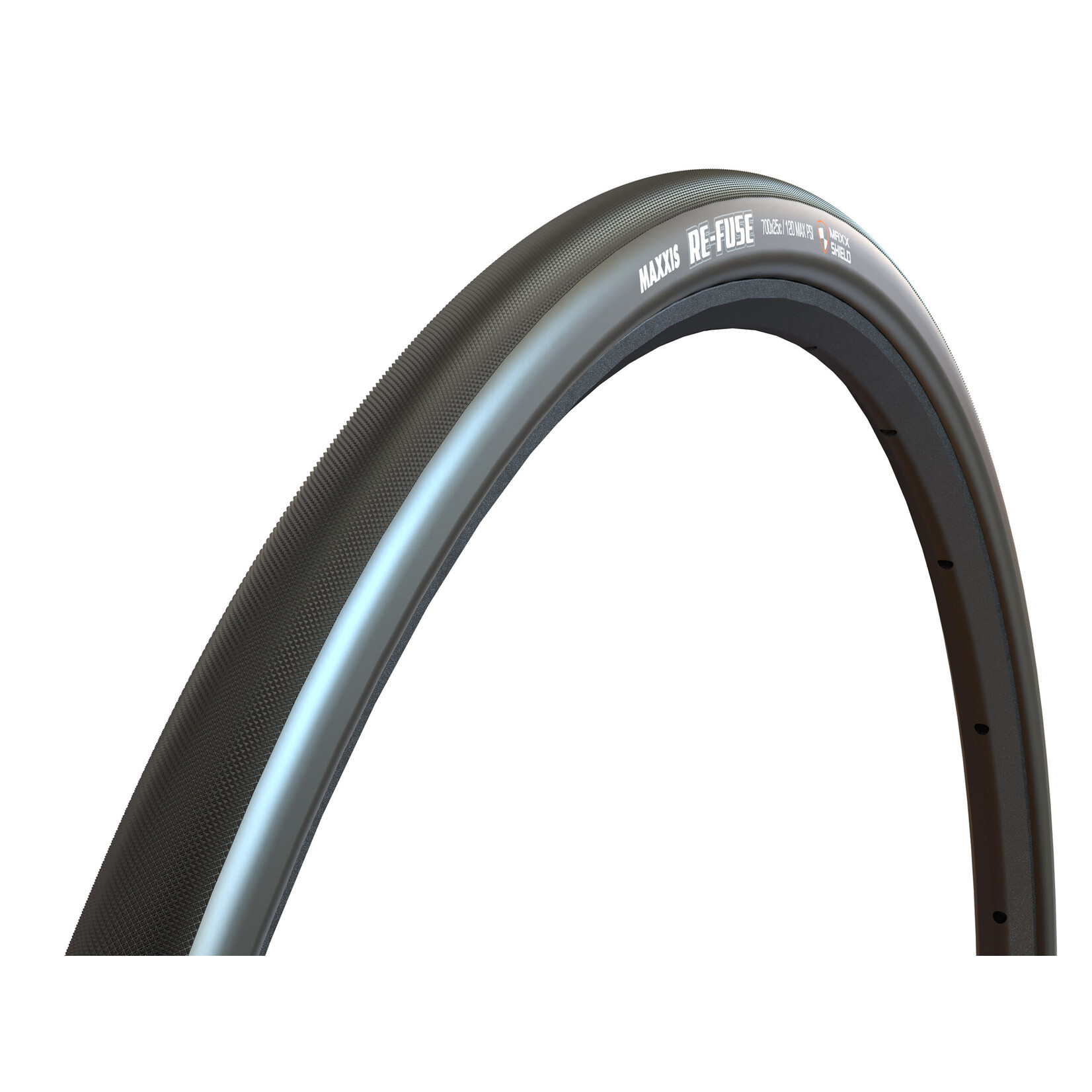 Maxxis Re-Fuse Tire - 700 x 40 Tubeless Folding Black/Dark Tan Dual MaxxShield