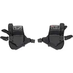microSHIFT Mezzo Thumb-Tap Shifter Set, 7-Speed, Triple, Optical Gear Indicator, Shimano Compatible