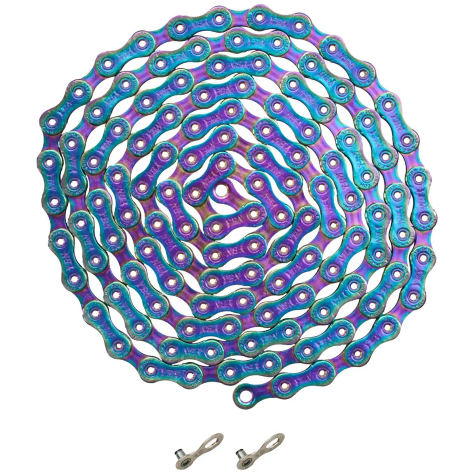 ybn ti-nitrade 12spd chain 126 links rainbow