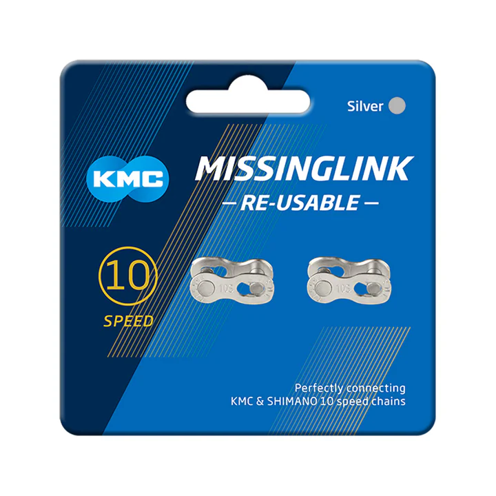 KMC MissingLink CL559R Connector - 10-Speed Reusable Silver 2