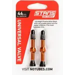 Stan's No Tubes Stan's NoTubes Alloy Valve Stems - 44mm, Pair, Orange