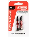 Stan's NoTubes Alloy Valve Stems - 44mm, Pair, Red