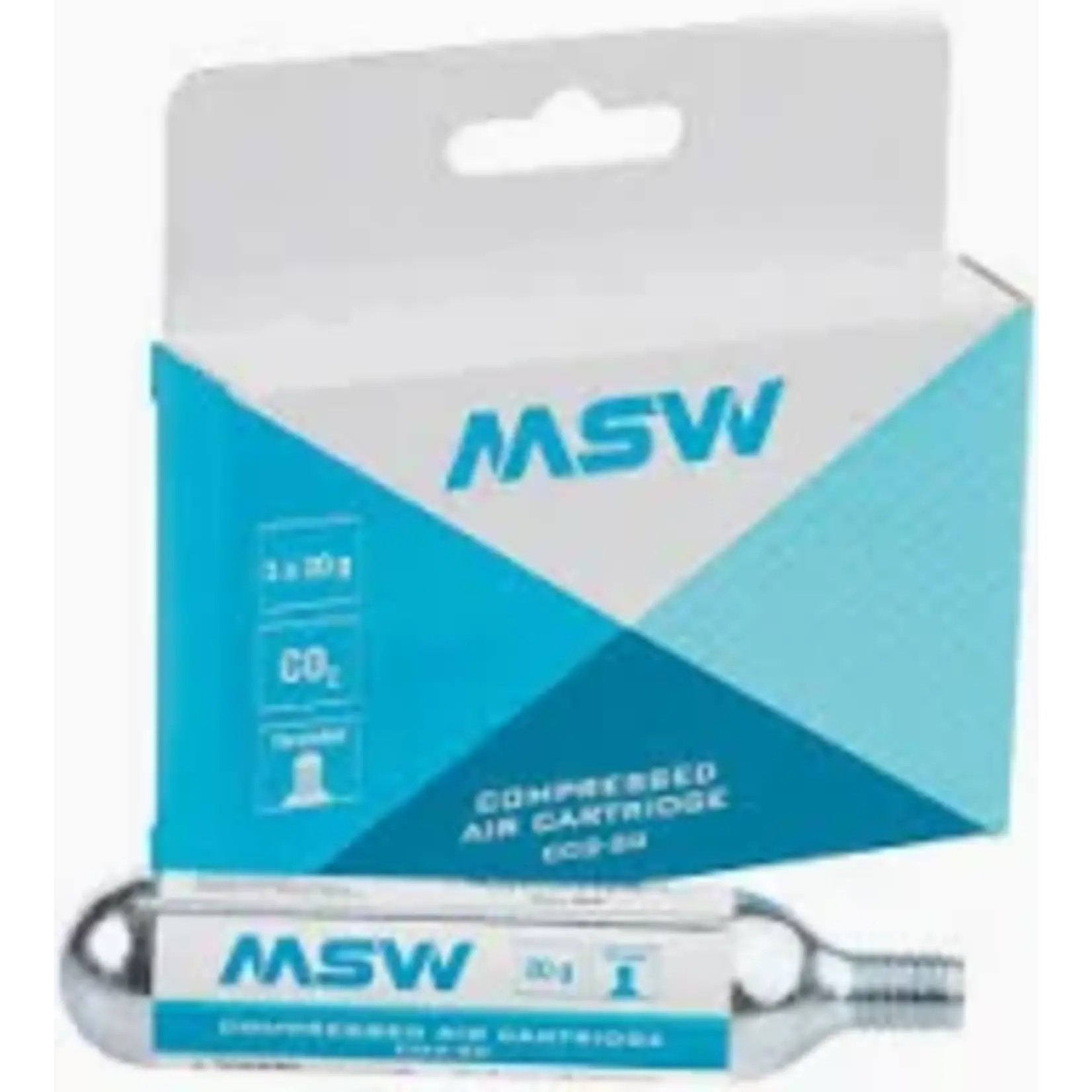 MSW CO2-20 CO2 Cartridge: 20g POP