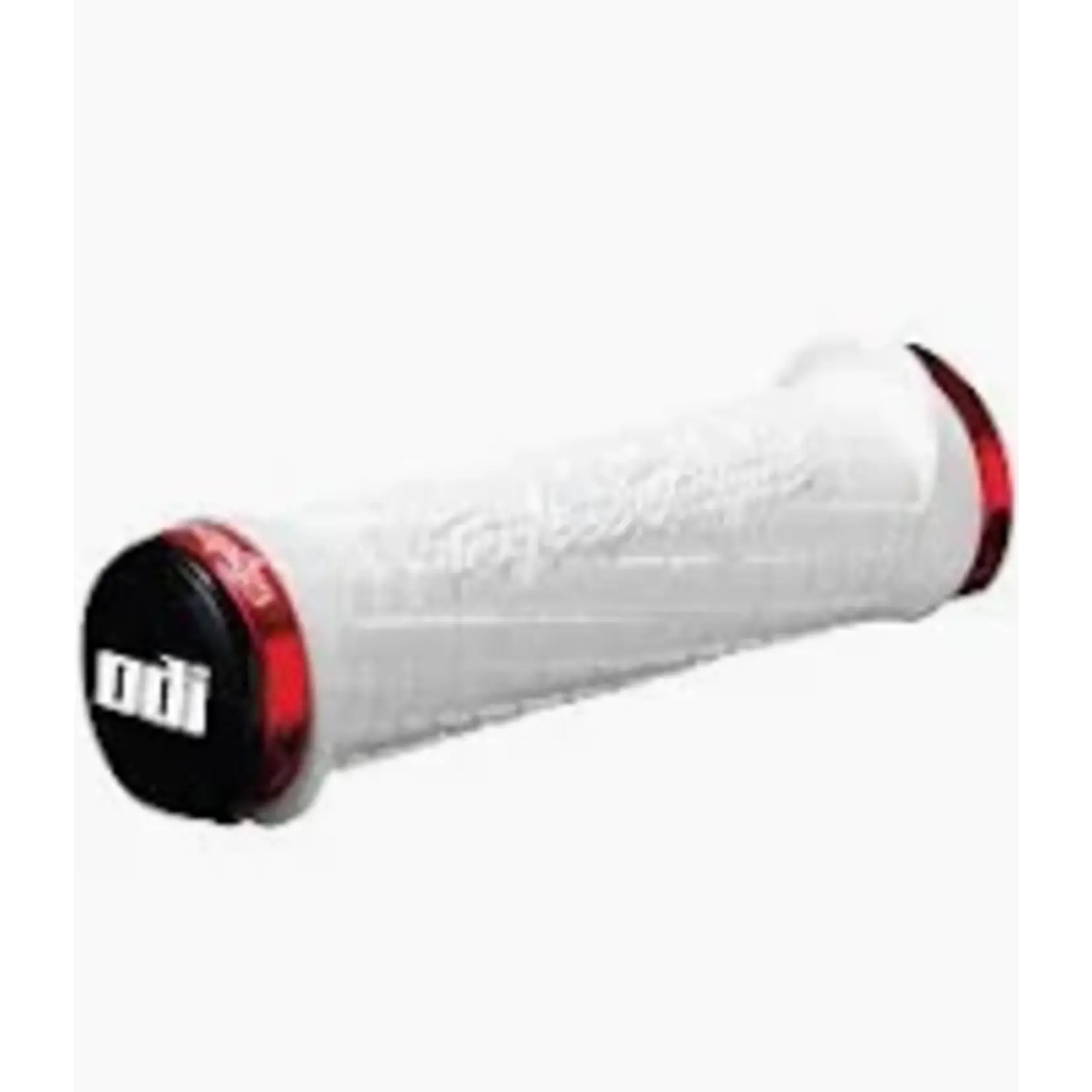 ODI Troy Lee Grips - White, Lock-On