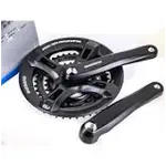 Shimano Shimano Altus FC-M311 Crankset - 170mm 7/8-Speed 48/38/28t Riveted Square Taper JIS Spindle Interface Black