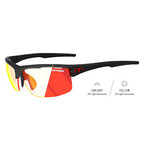 Tifosi Optics Rivet, Matte Black Clarion Red Fototec