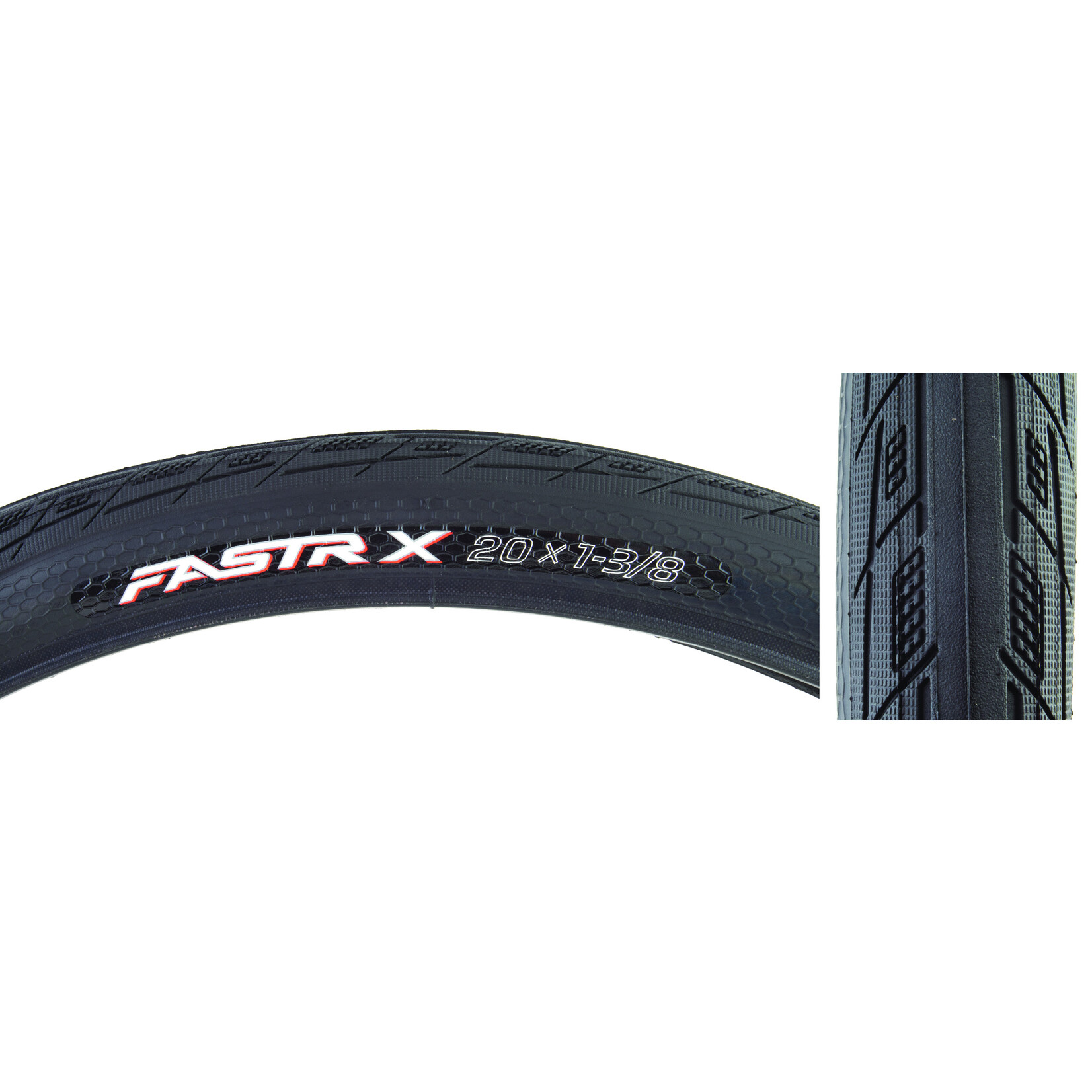 Tioga TIRE TIOGA FASTR X 20x1-3/8 WIRE BK
