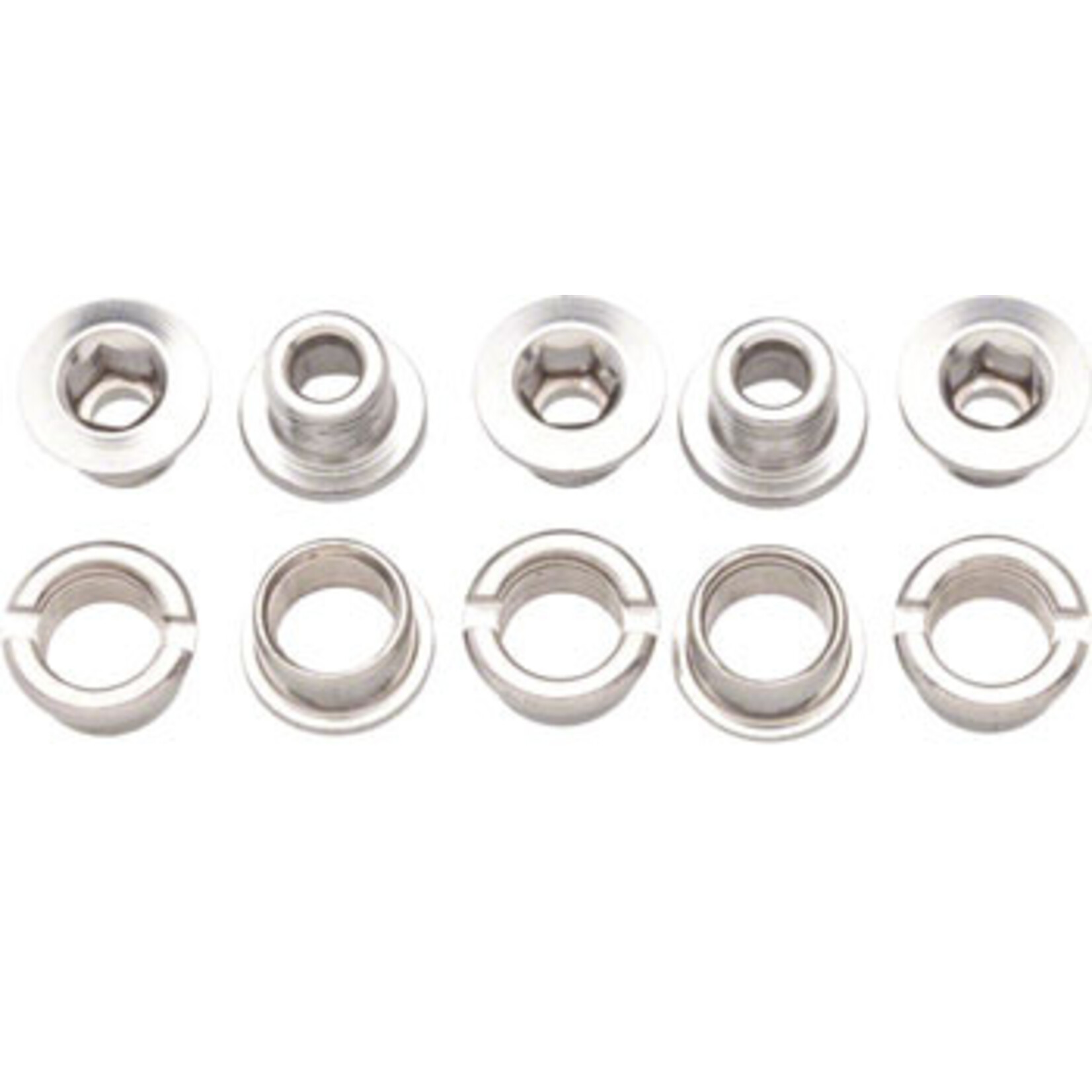 Problem Solvers Single Chainring Bolts Silver Chromoly