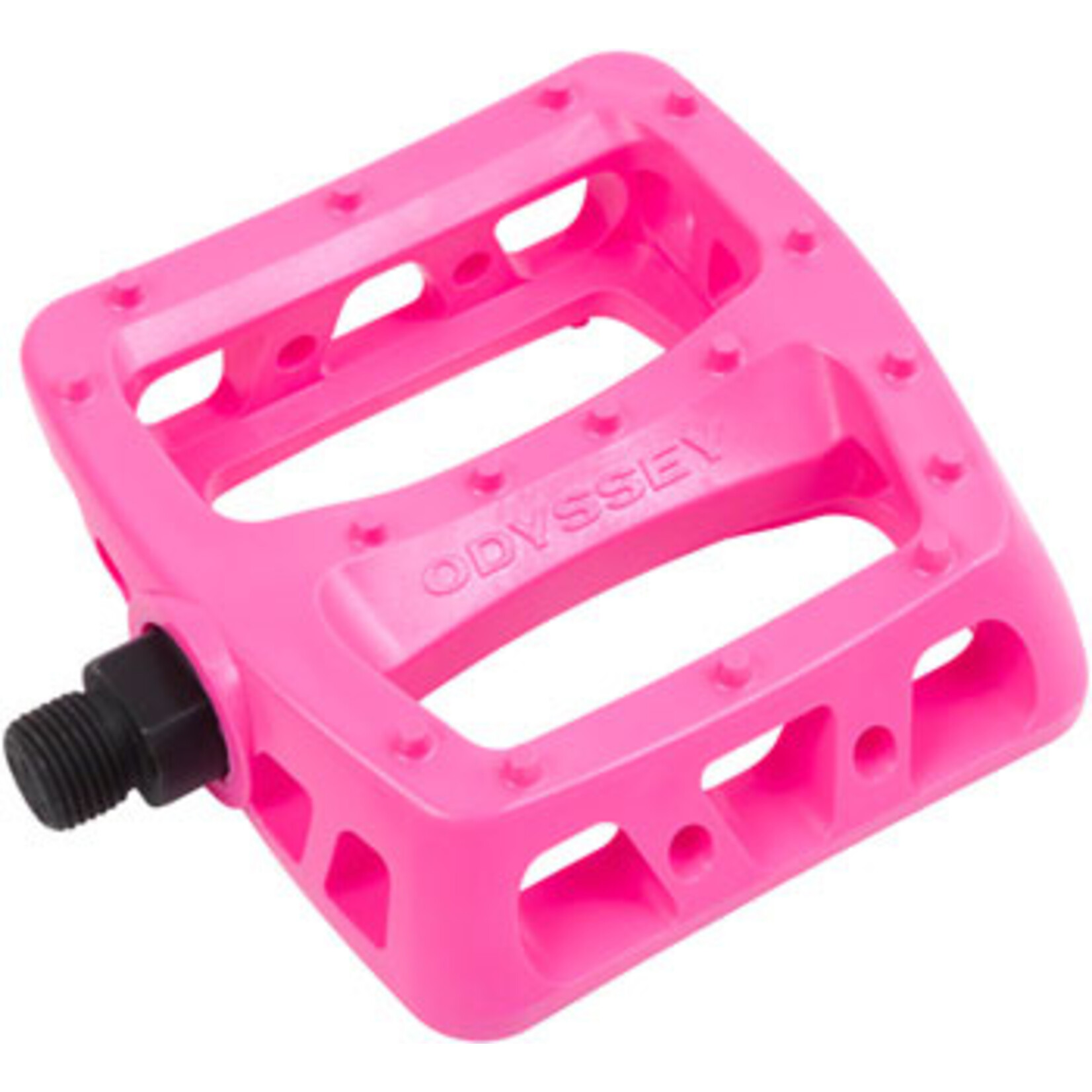 Odyssey Odyssey Twisted PC Pedals - Platform, Composite/Plastic, 9/16", Hot Pink