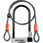 Kryptonite Kryptonite KryptoLok U-Lock - 4 x 9", Keyed, Black, Includes 4' cable and bracket
