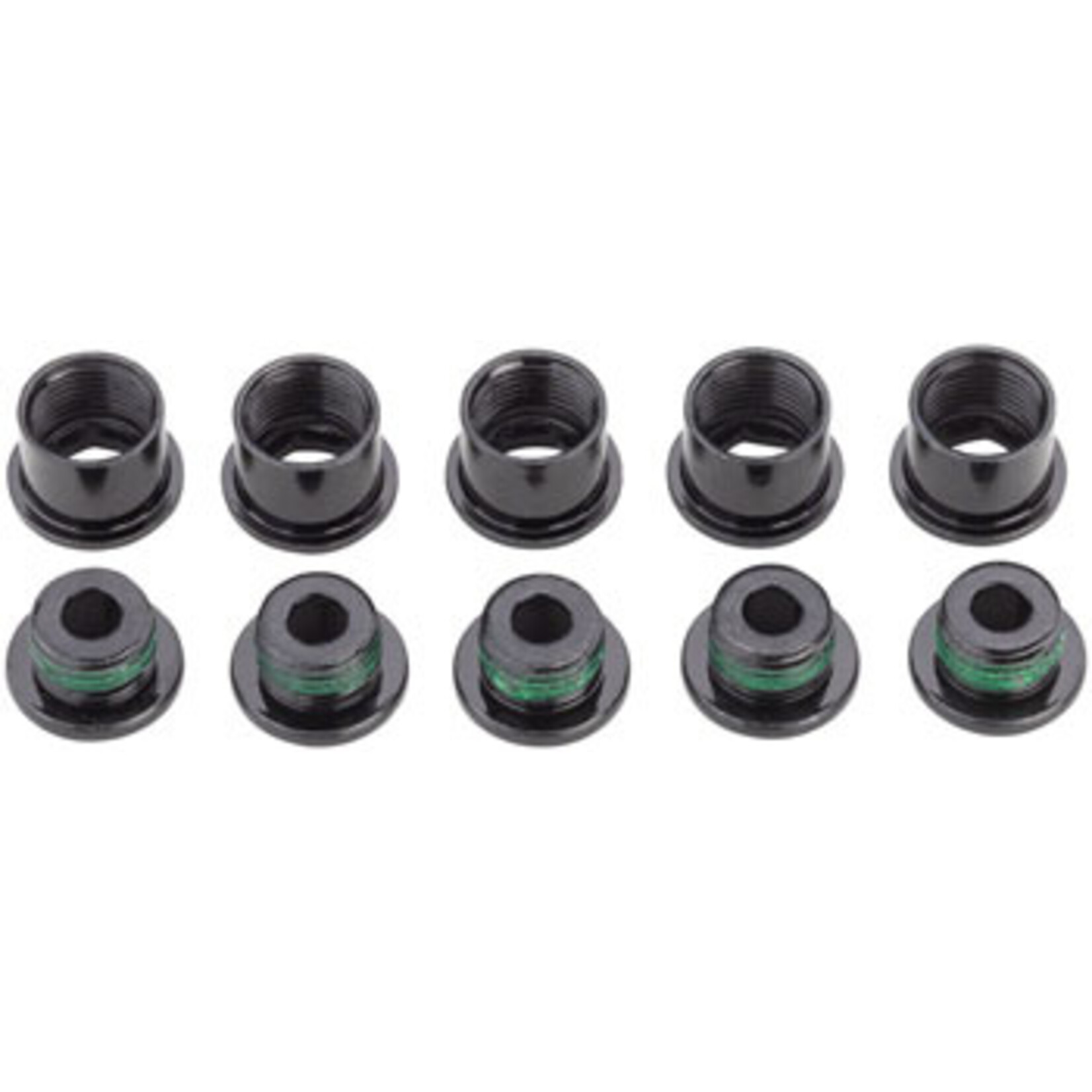 SRAM Crank Chainring Bolt Kit - 5-Arm, Steel, Black