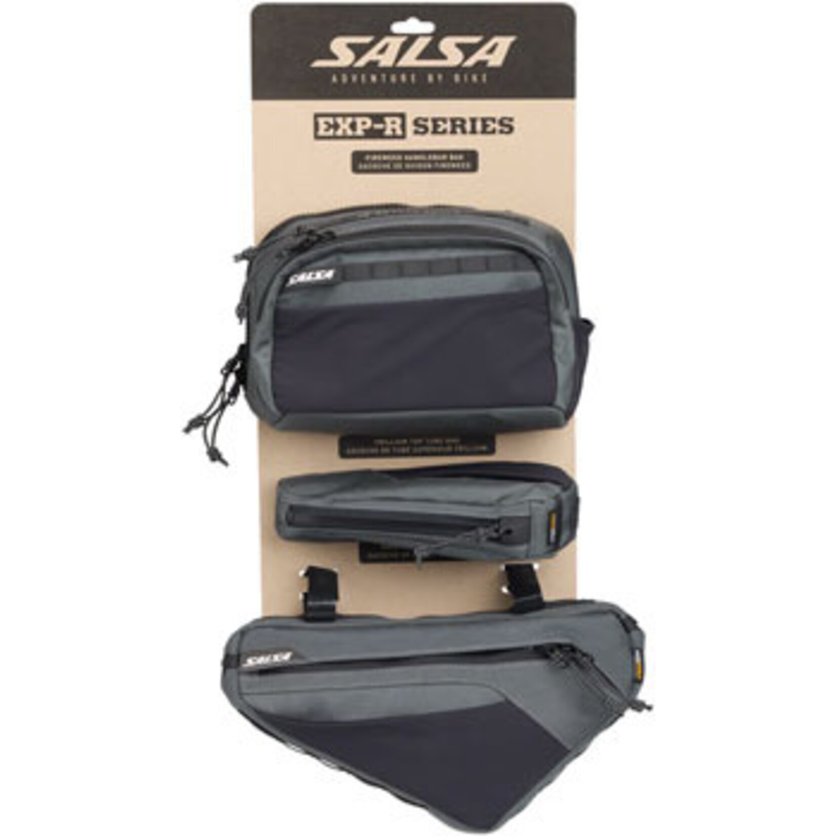 Salsa Salsa EXP-R Series Bag Bundle - Includes Campion Frame Bag, Fireweed Handlebar Bag, and Trillium Top Tube Bag (Small)