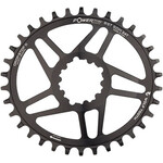 Wolf Tooth Elliptical Direct Mount Chainring - 34t, SRAM Direct Mount, Drop-Stop B, For SRAM 3-Bolt Boost Cranksets, 3mm Offset, Black