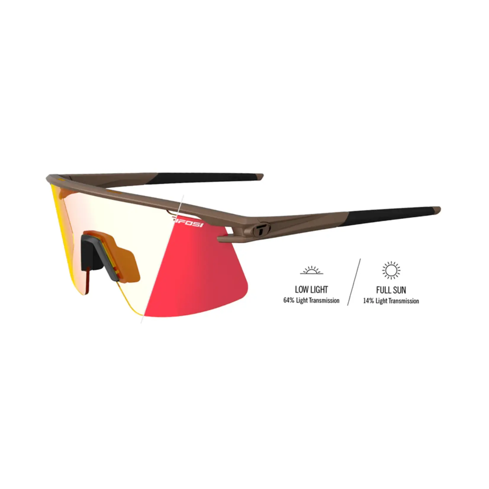 Tifosi Optics Moab Lite, Matte Bronze Clarion Red Fototec