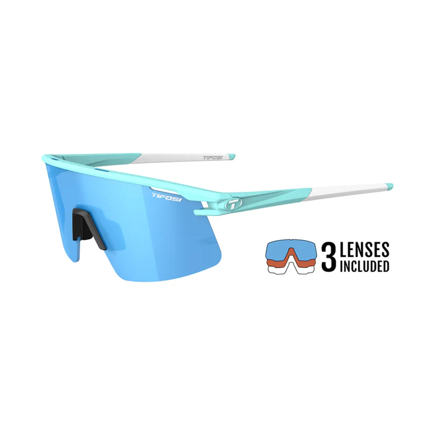 Tifosi Optics Moab Lite, Glacier Blue Clarion Blue/AC Red/Clear