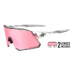 Tifosi Optics Rail Race, Crystal Clear Clarion Rose/Clear