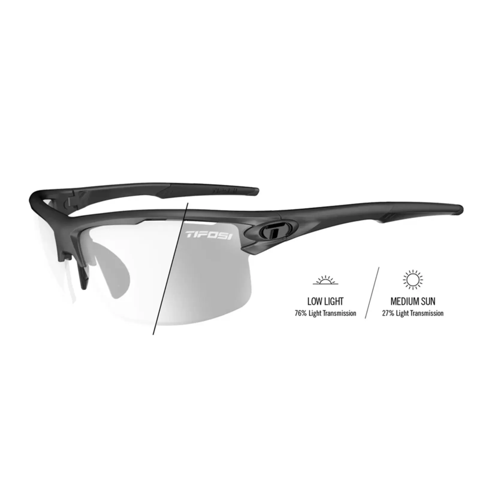 Tifosi Optics Rivet, Gunmetal Light Night Fototec