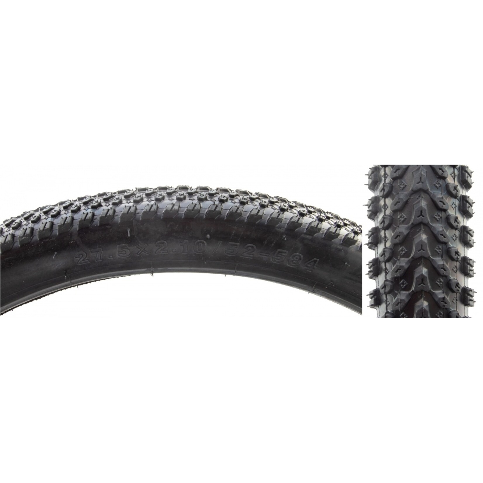 Sunlite TIRE SUNLT 27.5x2.1 BK/BK SM BLOCK MTB 5129 WIRE/27