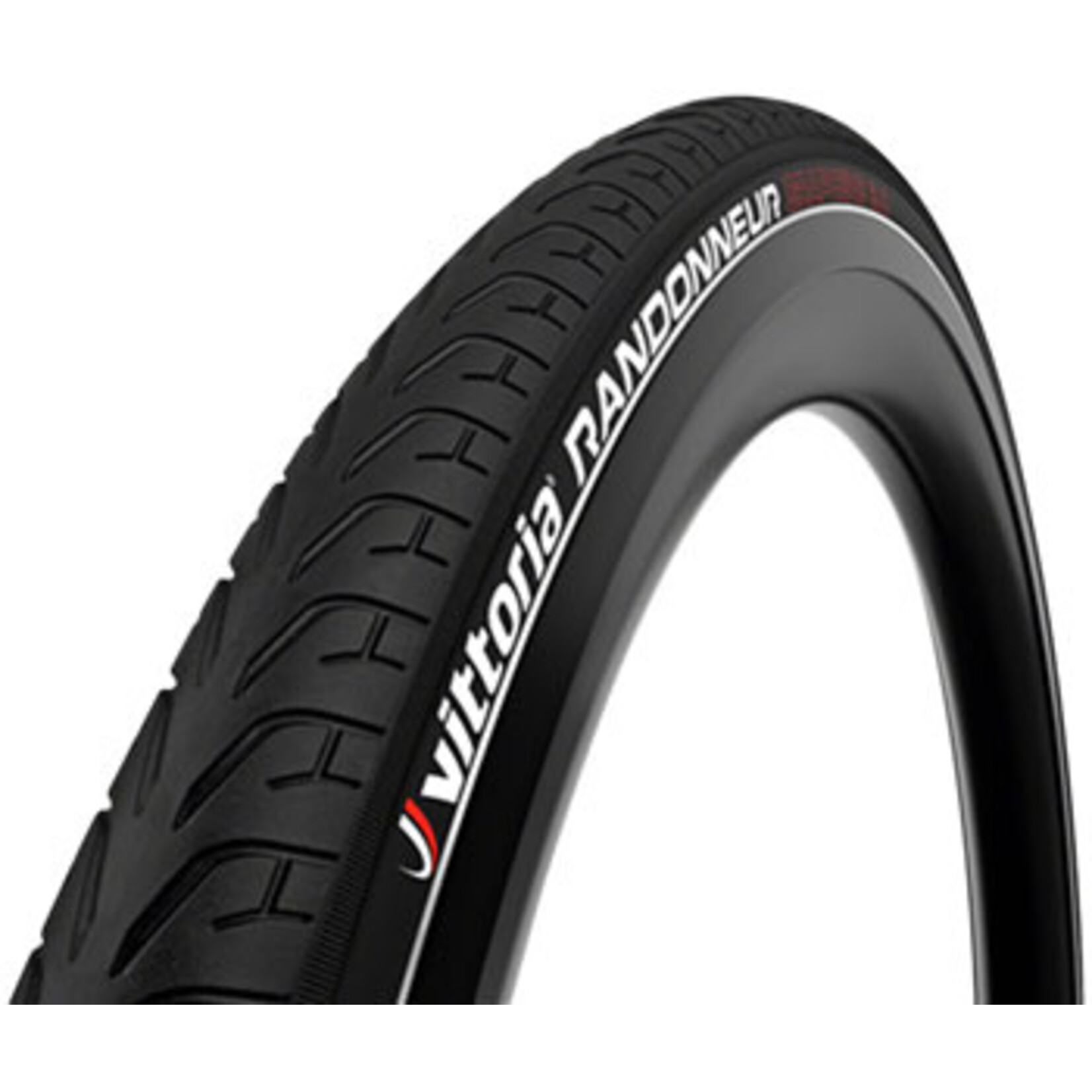 Vittoria Randonneur Reflect Tire - 700 x 28, Clincher, Wire, Black