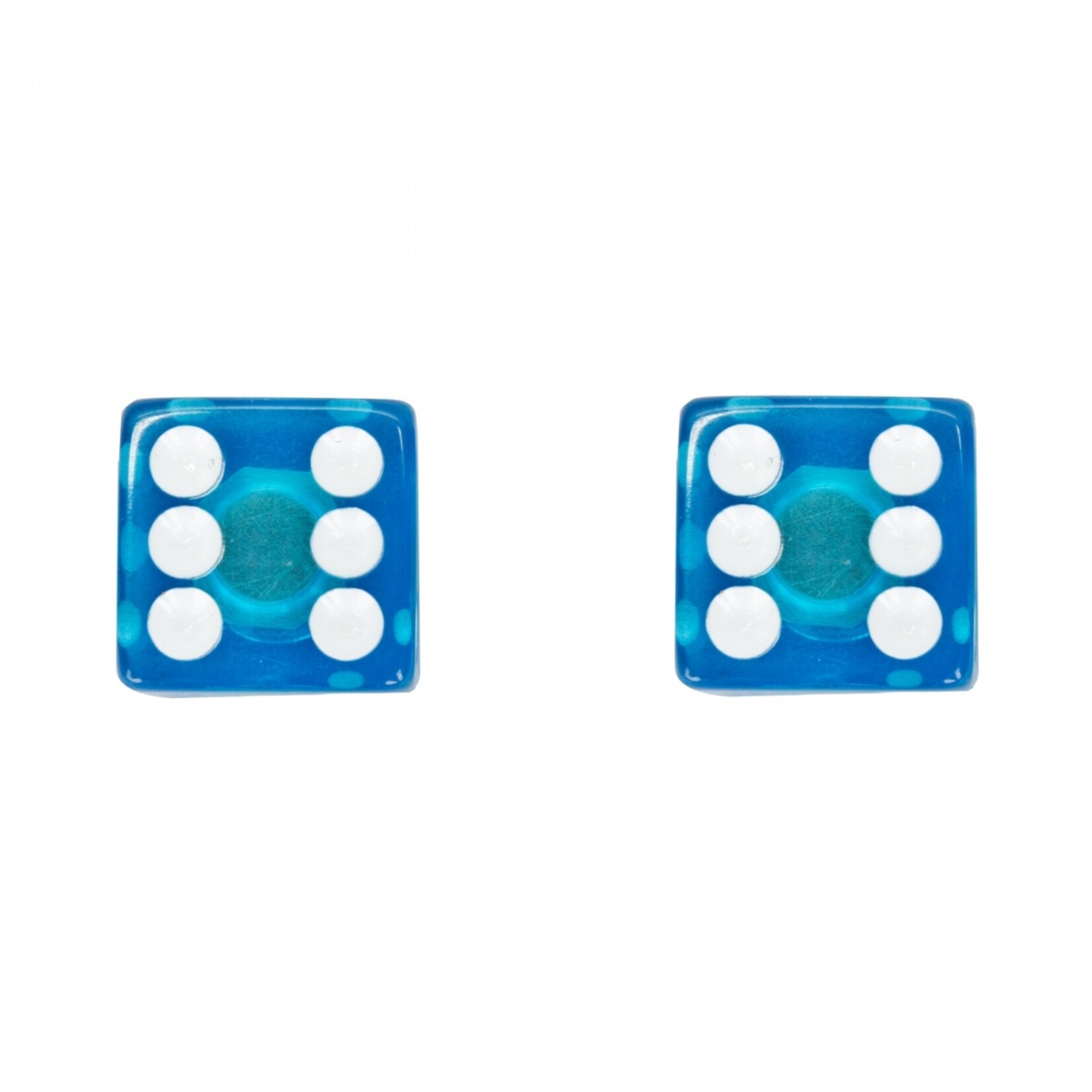 VALVE CAPS TRIKTOPZ DICE CLR-BU 1pr/PK AC