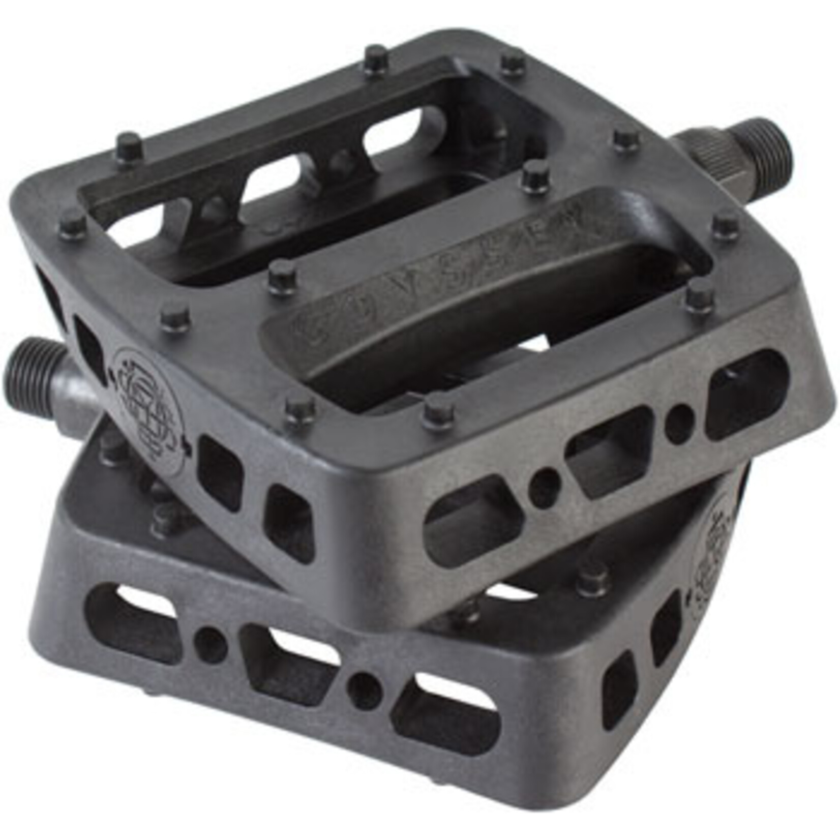 Odyssey Twisted Pro PC Pedals - Platform, Composite/Plastic, 9/16", Black