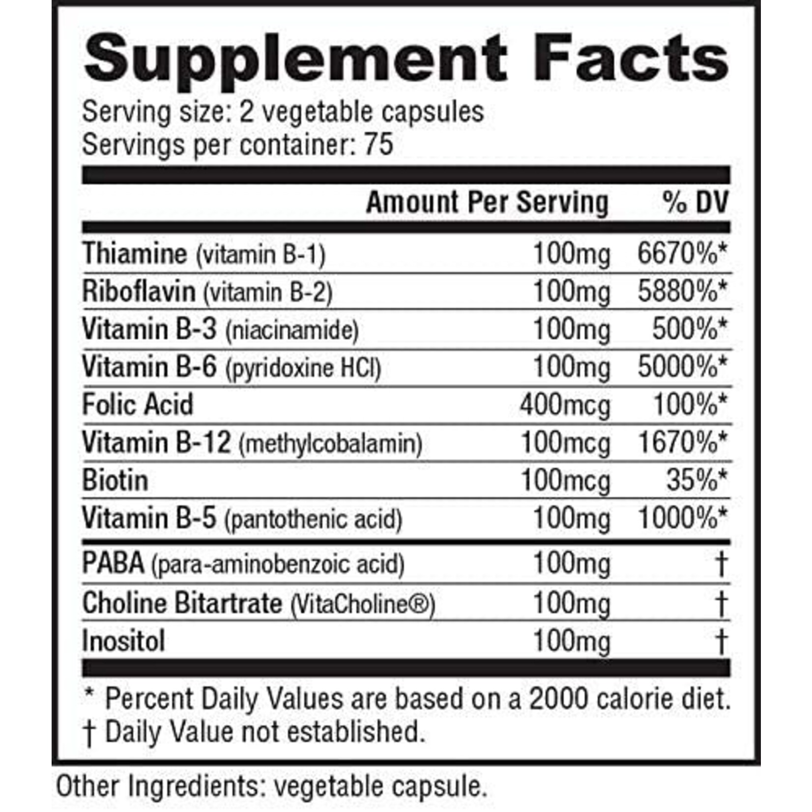 NutraBio NutraBio-Vitamin B Complex