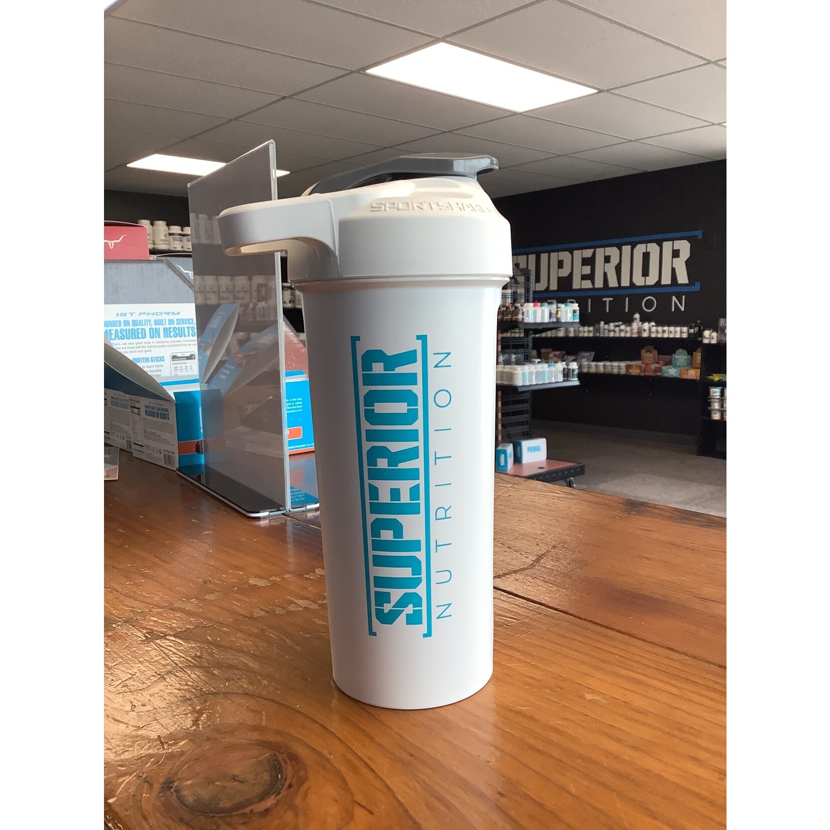 Superior Nutrition SuperiorNutrition-Blender Bottle White/Blue