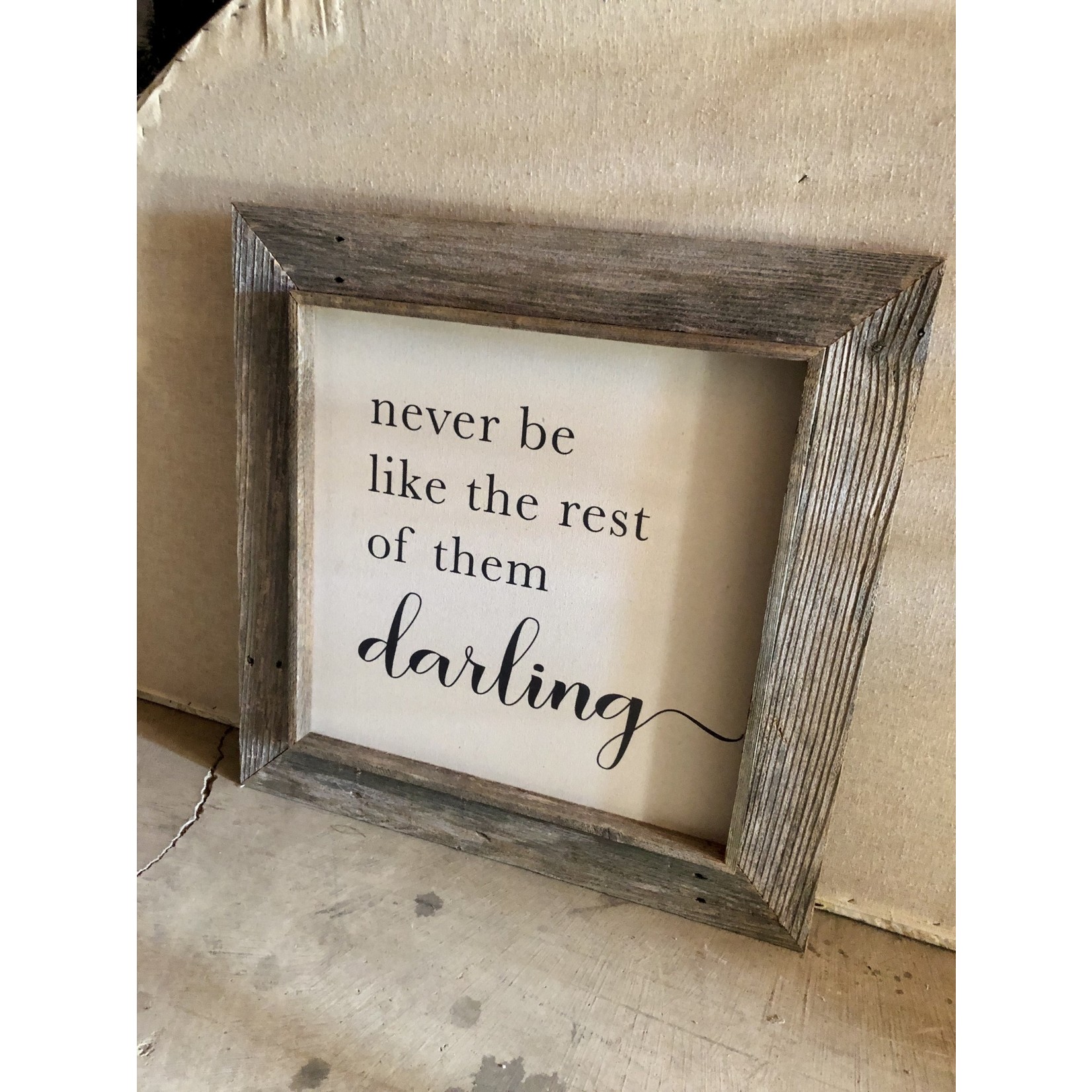 Reclaimed Canvas Sign 30"x30"