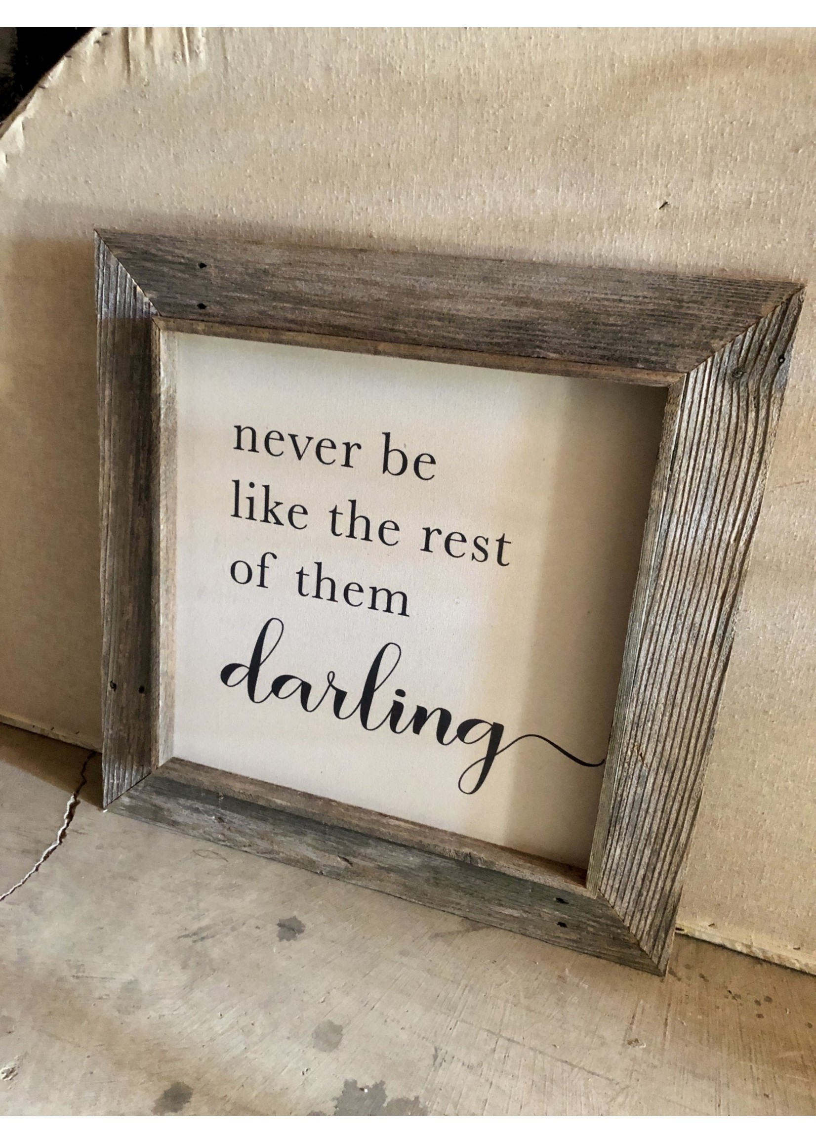 Reclaimed Canvas Sign 30"x30"