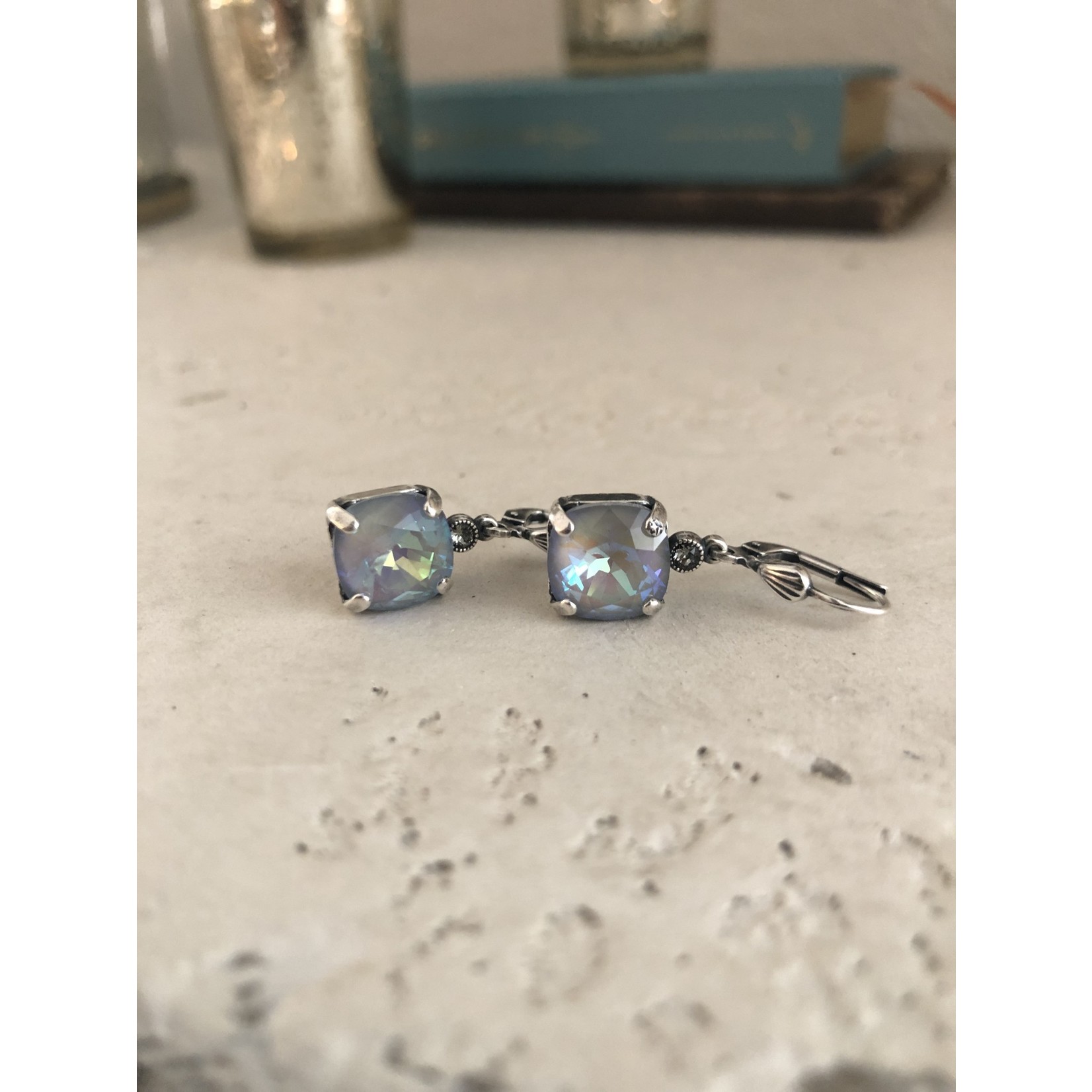 Silver Pendant Drop Earrings